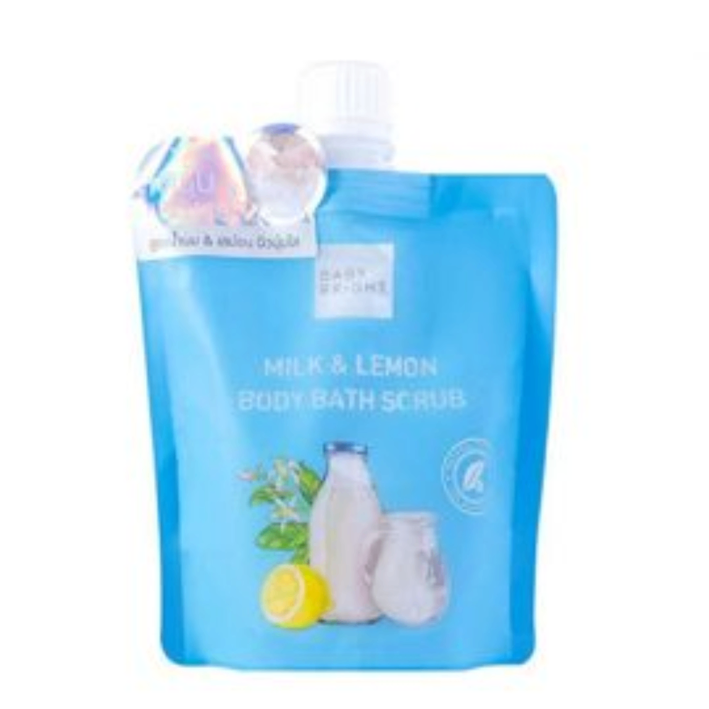 Gel tẩy da chết toàn thân Baby Bright 200ml dạng hạt tẩy da chết đem lại làn da mịn màng không bị khô