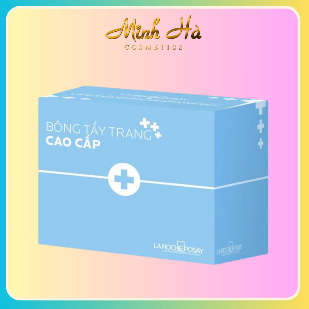 Bông tẩy trang La roche Posay Laboratoire Dermatologique Cotton Pads 80 miếng mềm mại giúp lấy sạch các lớp trang điểm