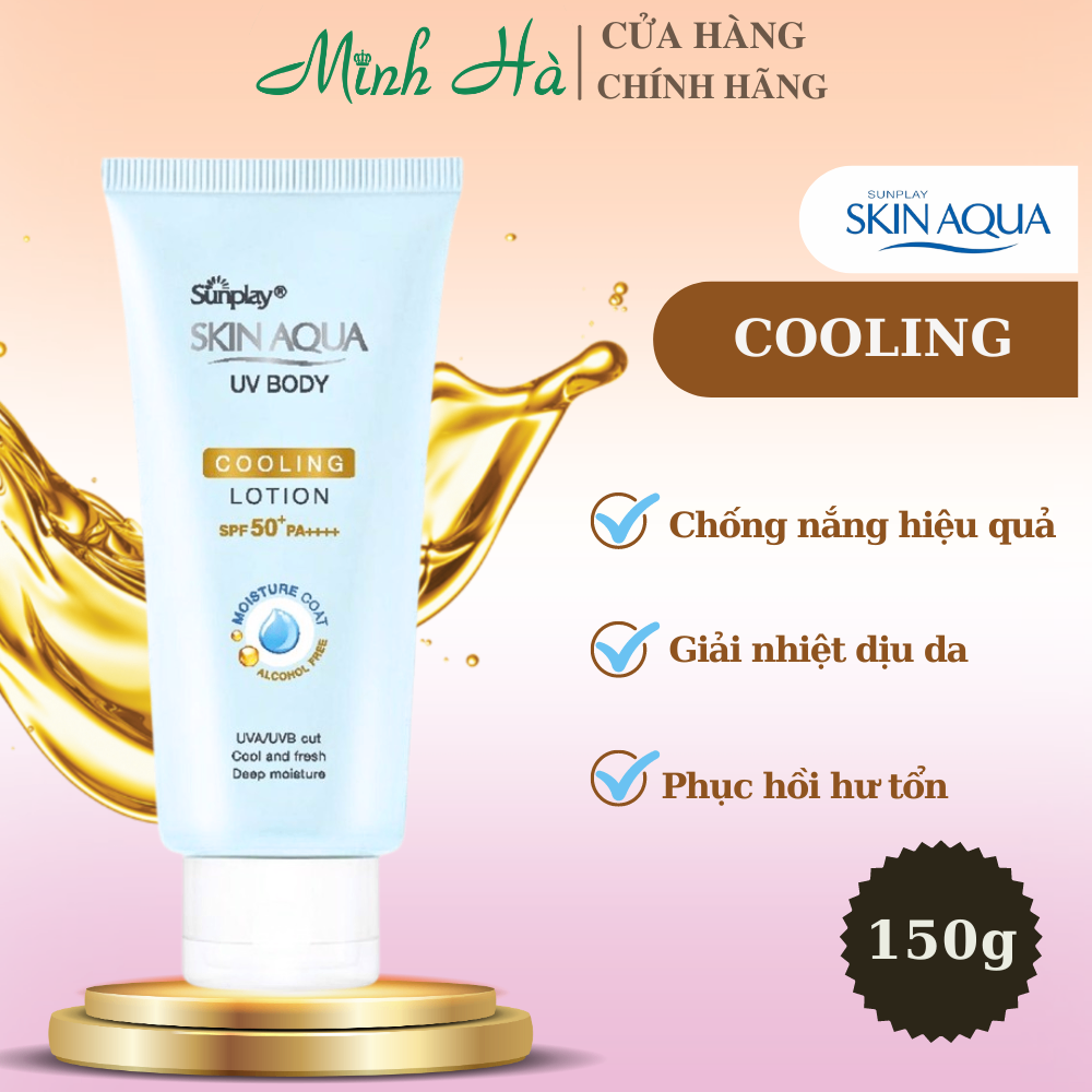 Kem chống nắng dưỡng thể Skin Aqua UV Body Lotion 150g chống nắng, dưỡng ẩm, dưỡng trắng không gây nhờn rít