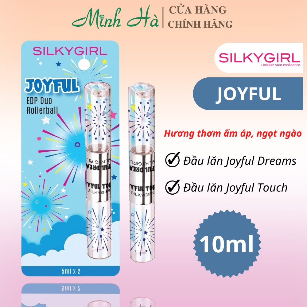 Nước hoa SilkyGirl Edp Duo Rollerball 2 đầu 10ml mang đến trải nghiệm hoàn toàn mới, tự do pha chế mùi hương