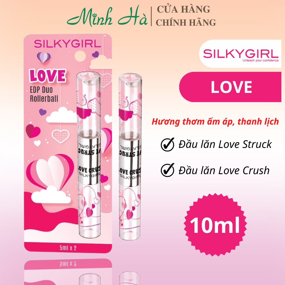 Nước hoa SilkyGirl Edp Duo Rollerball 2 đầu 10ml mang đến trải nghiệm hoàn toàn mới, tự do pha chế mùi hương