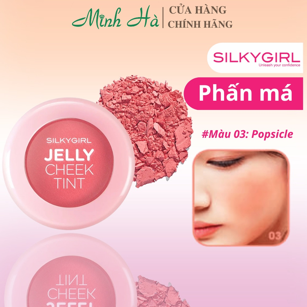 Phấn má SilkyGirl Jelly Cheek Tint 3g cho làn da hồng hào, tươi trẻ