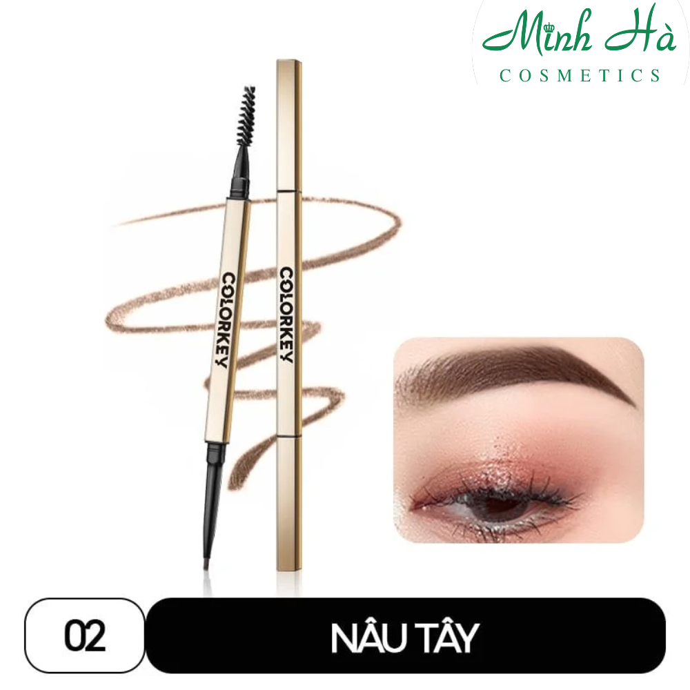 Chì kẻ mày Colorkey The Rapid Eyebrow Pencil 6g lâu trôi, kháng nước