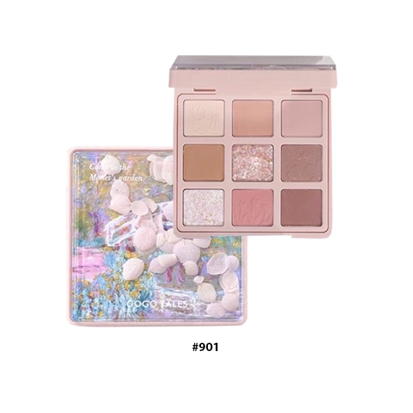 Bảng phấn mắt 9 ô GOGO TALES Secret Garden EyeShadow Palette 15g mềm mịn lâu trôi