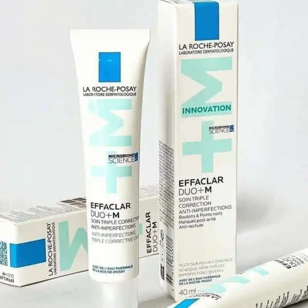 Kem giảm mụn La Roche-Posay Effaclar Duo+ 15/40ml giúp giảm vết thâm và mụn tái phát