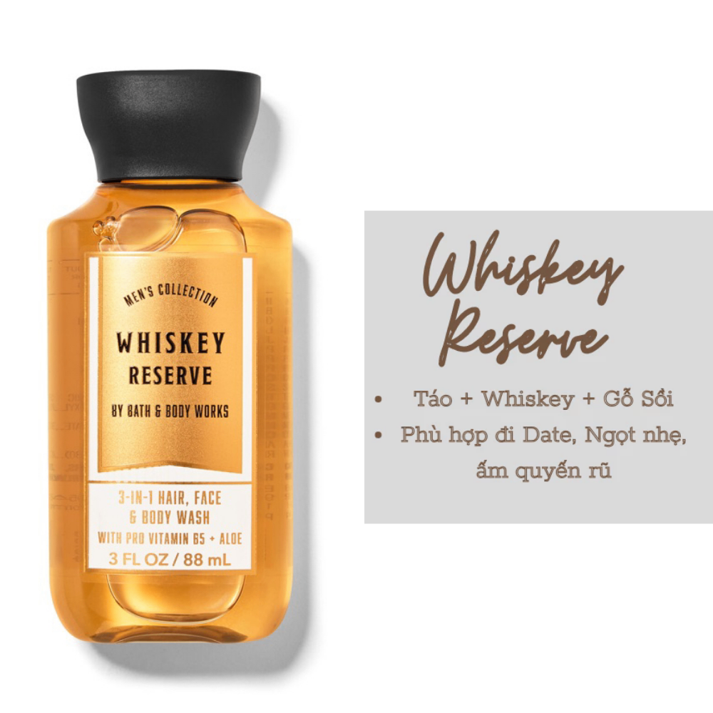 Sữa tắm Bath & Body Works 88ml các loại mùi hương ngọt ngào, sang trọng cho cả nam và nữ