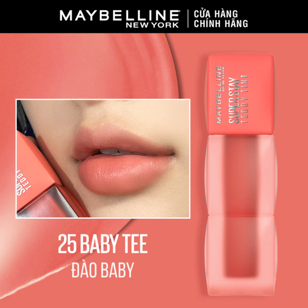 Son kem Maybelline Superstay Teddy Tint 5ml căng mịn, cho môi sắc sảo, quyến rũ