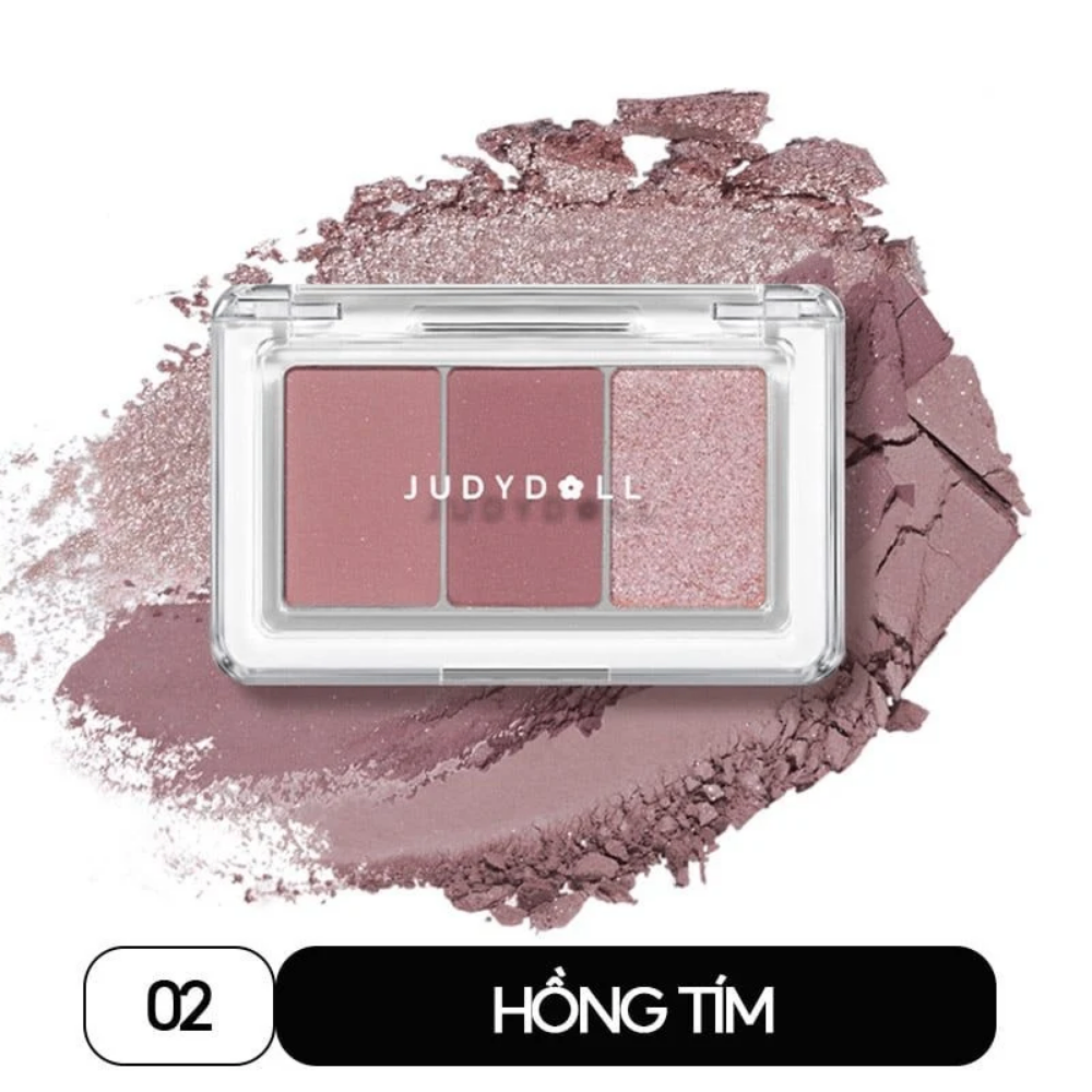 Phấn mắt 3 ô Judydoll Eyeshadow Palette 2.5g dễ tán bền màu