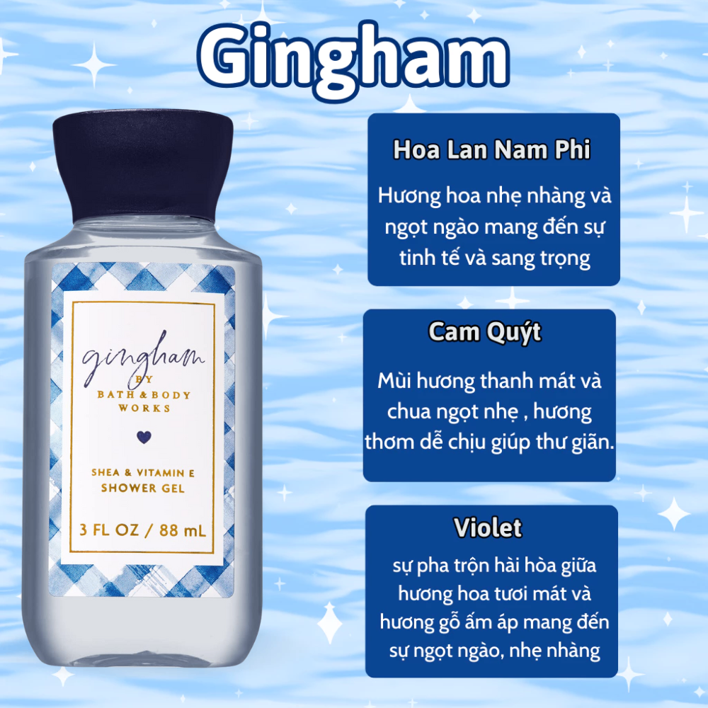 Sữa tắm Bath & Body Works 88ml các loại mùi hương ngọt ngào, sang trọng cho cả nam và nữ