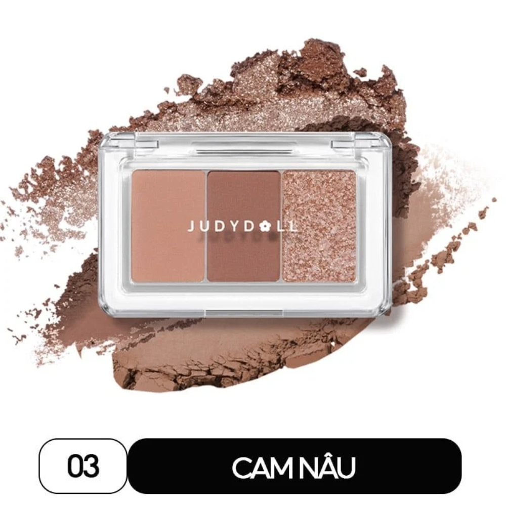 Phấn mắt 3 ô Judydoll Eyeshadow Palette 2.5g dễ tán bền màu