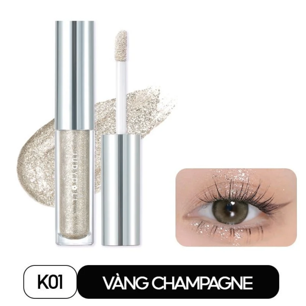 Nhũ mắt dạng lỏng Judydoll Liquid Eyeshadow 1.8g lấp lánh chống thấm nước