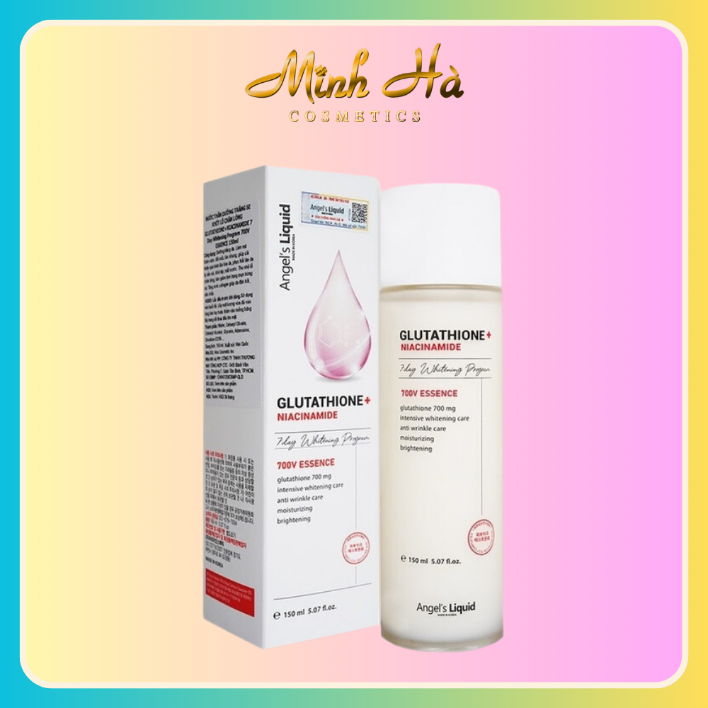 Nước thần Angel's Liquid Glutathione+ Niacinamide 700V Essence 150ml dưỡng sáng se khít lỗ chân lông