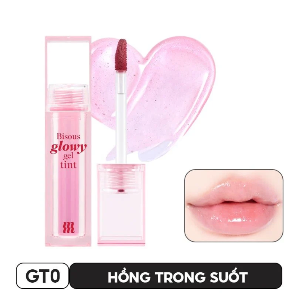 Son bóng Merzy Bisous Glowy Gel Tint 4g căng mọng bền màu