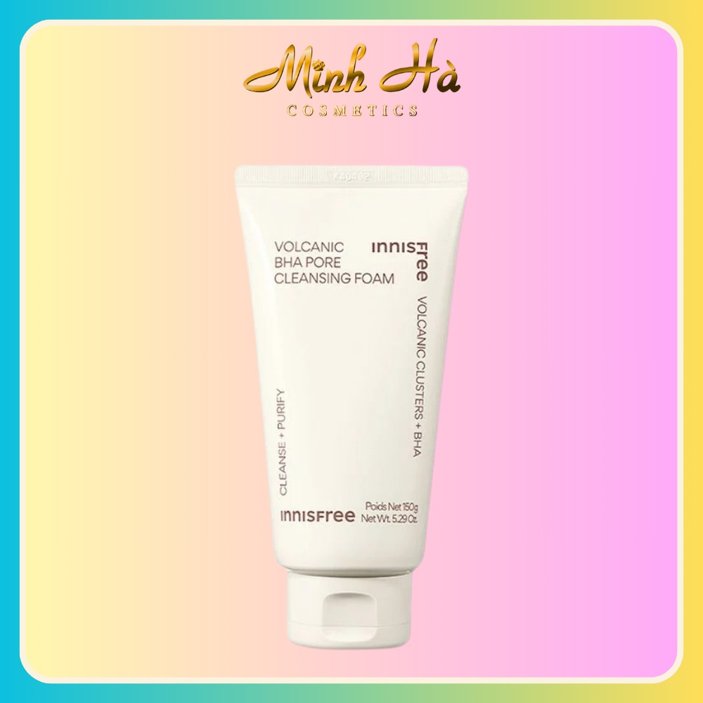 Sữa rửa mặt Innisfree Volcanic Pore BHA Cleansing Foam 150g kiểm soát nhờn (Mẫu mới)