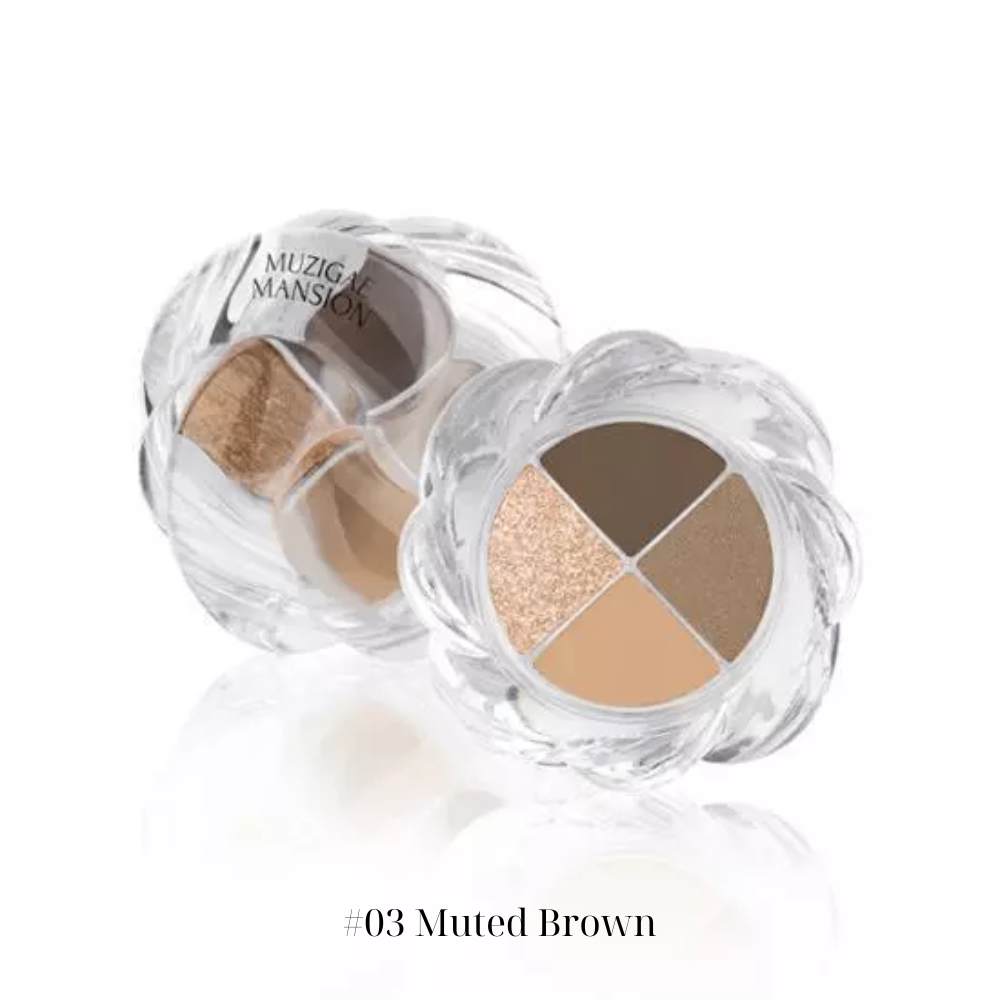 Phấn mắt 4 ô Muzigae Mansion Twist Pot Eye Palette 5g mềm mại dễ tán lâu trôi