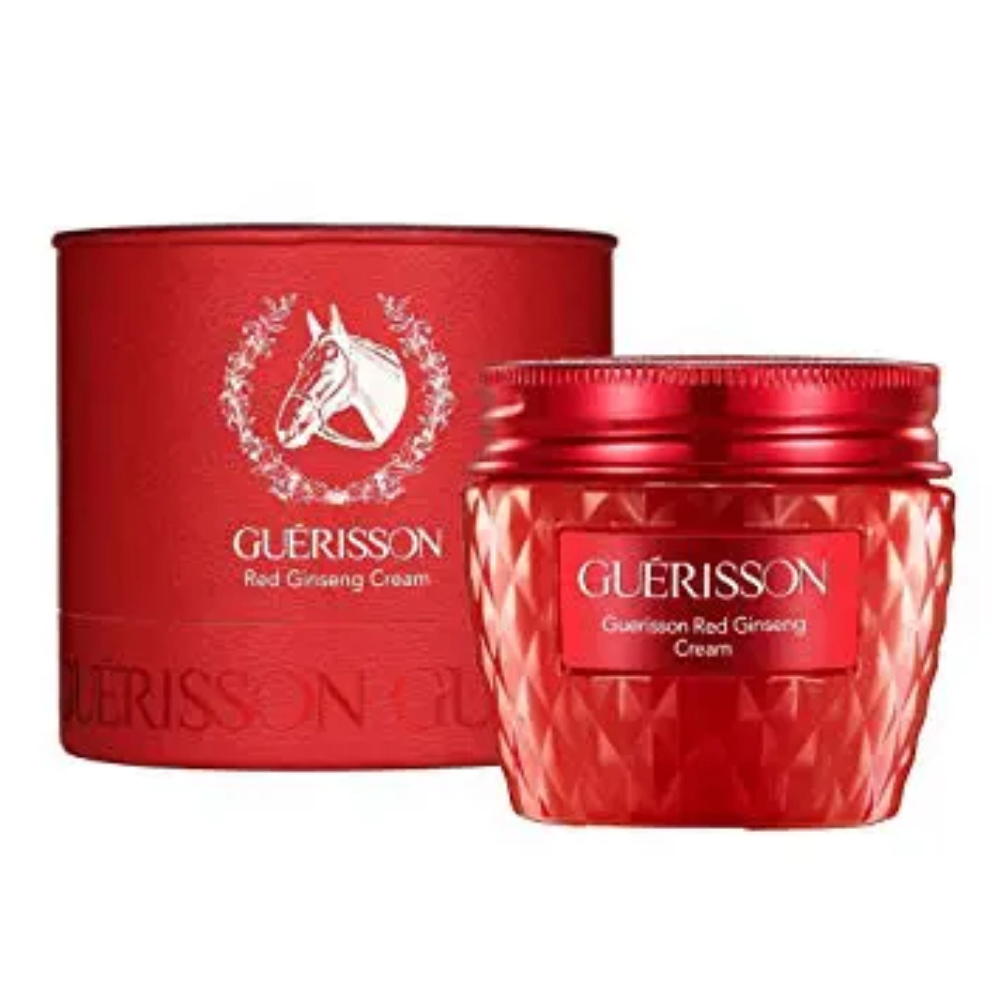 Kem ngựa Guerisson Red Ginseng Cream 50g (hộp đỏ) dưỡng trắng da và cải thiện nếp nhăn