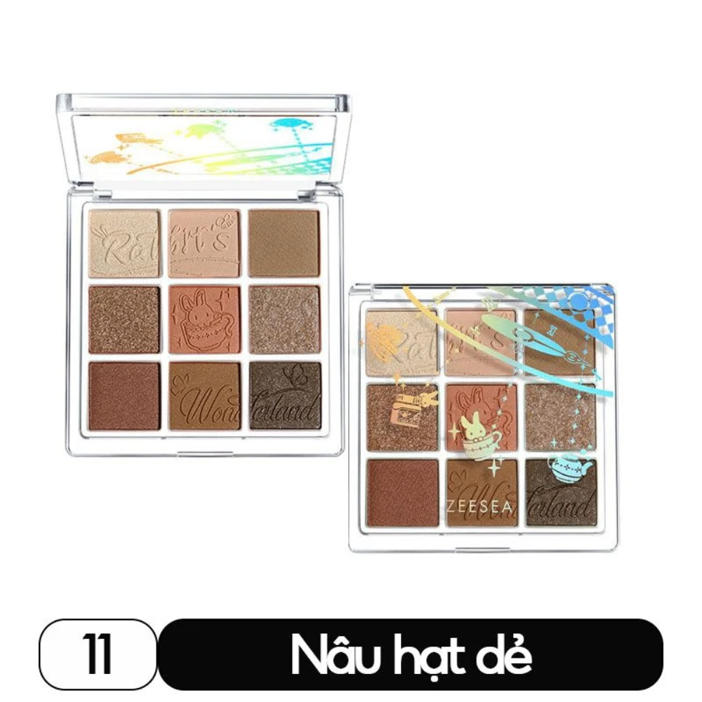 Bảng phấn mắt 9 ô Zeesea Dreamland Eyeshadow độ lên màu chuẩn và bám màu ổn định