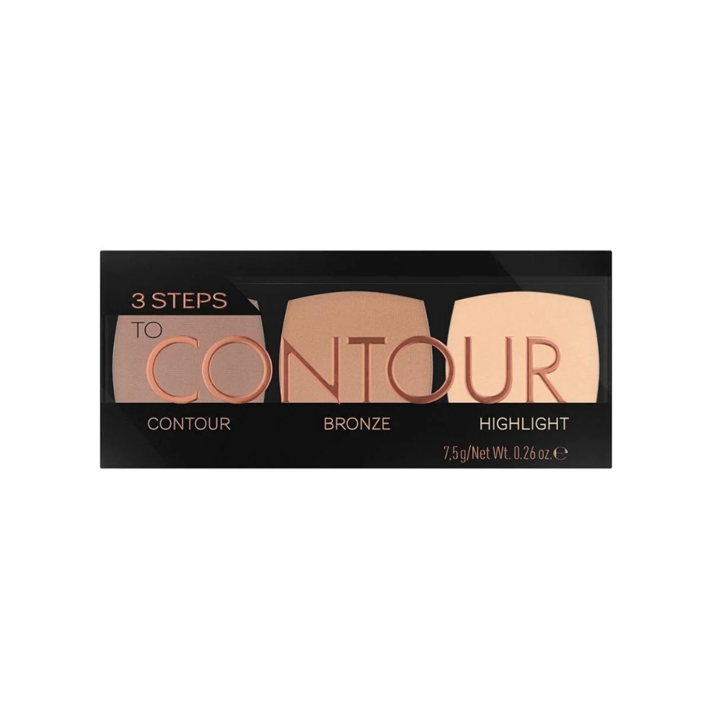Bảng tạo khối Catrice 3 Steps To Contour Palette 7.5g chất phấn mịn lì bám màu tốt