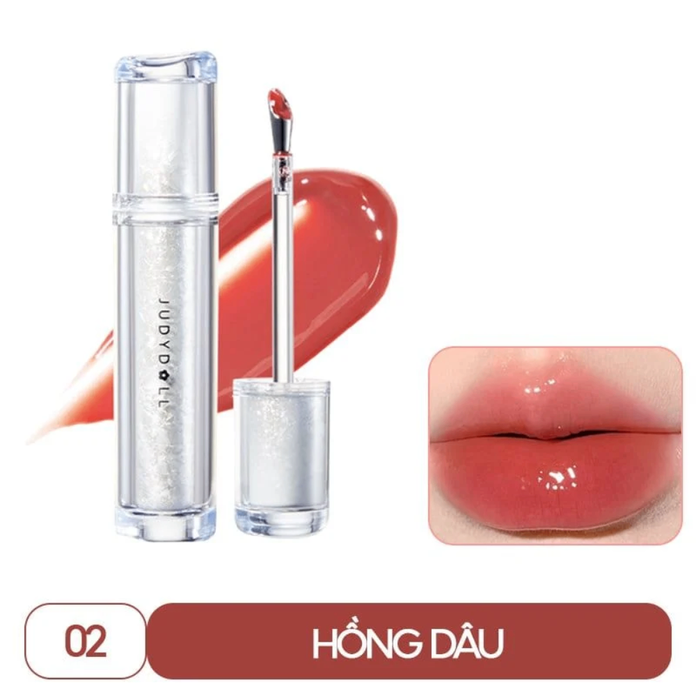 Son tint bóng Judydoll Watery Lip Gloss 2.4g căng mọng mát lạnh lên màu chuẩn