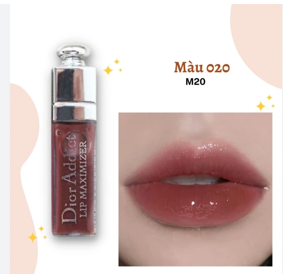 Son dưỡng môi Dior Addict Lip Maximizer minisize 2ml độ bóng nhẹ sang trọng và khả năng dưỡng ẩm suốt 24h