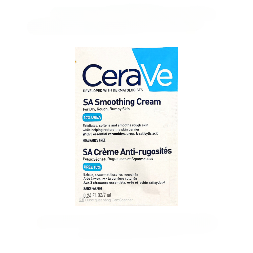 Kem dưỡng ẩm cho da khô ráp Cerave SA Smoothing Cream 177ml dưỡng ẩm vượt trội giúp làn da mịn màng