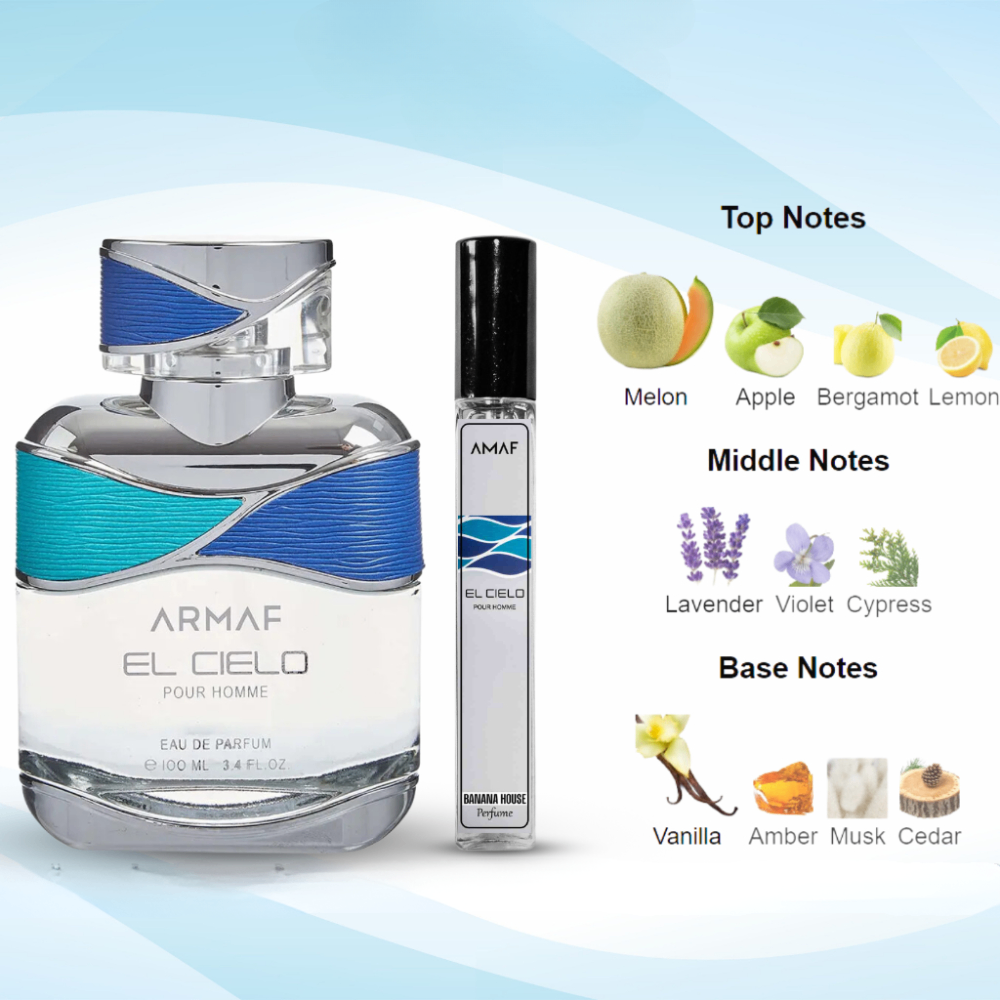 Chiết 10ml nước hoa Club De Nuit ARMAF El Cielo Pour Home For Men EDP nam tính lịch lãm