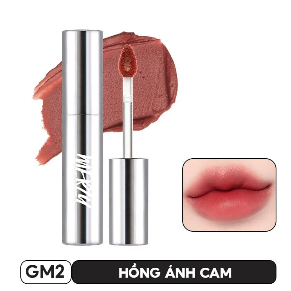Son kem Merzy The Glam Mellow Tint 4g chất son mịn lì bám màu tốt