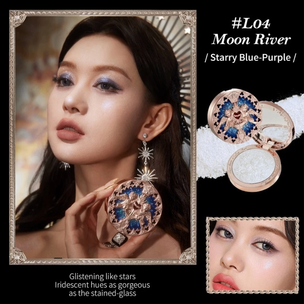 Phấn bắt sáng Flower Knows Little Angel Collection Embossed Highlighter 8g chất phấn mịn lì lâu trôi