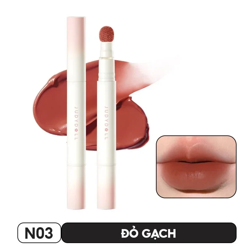 Son kem Judydoll Matte Lip Cream 1.8g lên màu chuẩn bền màu