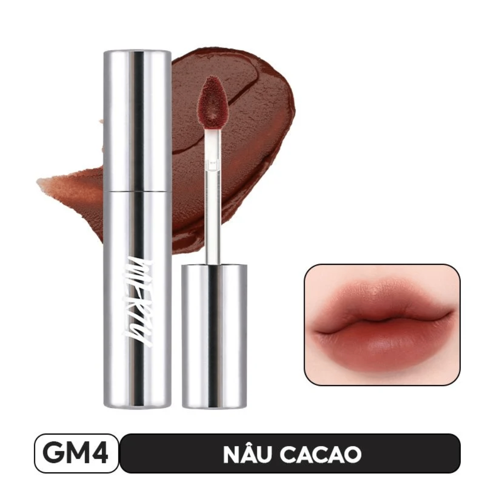Son kem Merzy The Glam Mellow Tint 4g chất son mịn lì bám màu tốt
