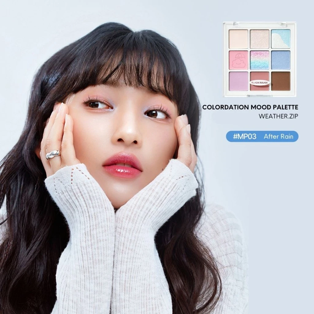 Bảng phấn mắt 9 ô Black Rouge Colordation Mood Palette Weather Zip đây màu sắc và sáng tạo