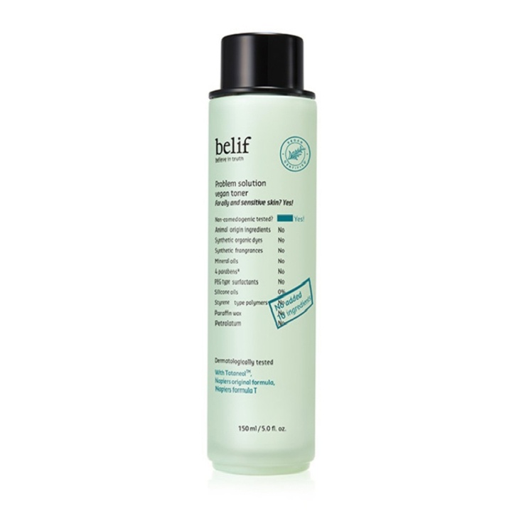 Nước hoa hồng Belif problem solution vegan toner 150ml