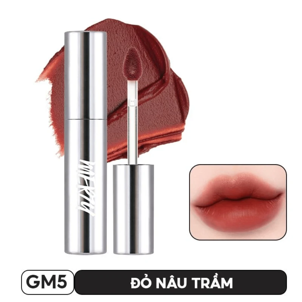 Son kem Merzy The Glam Mellow Tint 4g chất son mịn lì bám màu tốt
