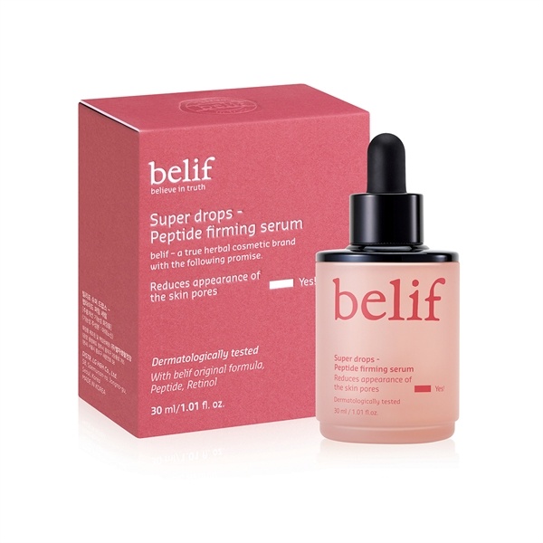 Tinh chất dưỡng da, chống lão hóa Belif peptide firming 30ml #Hồng