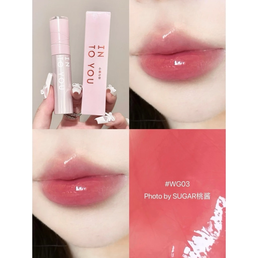 Son tint bóng Into You Aqueous Sensation Lip Glaze 3g giúp môi căng mọng và rạng rỡ