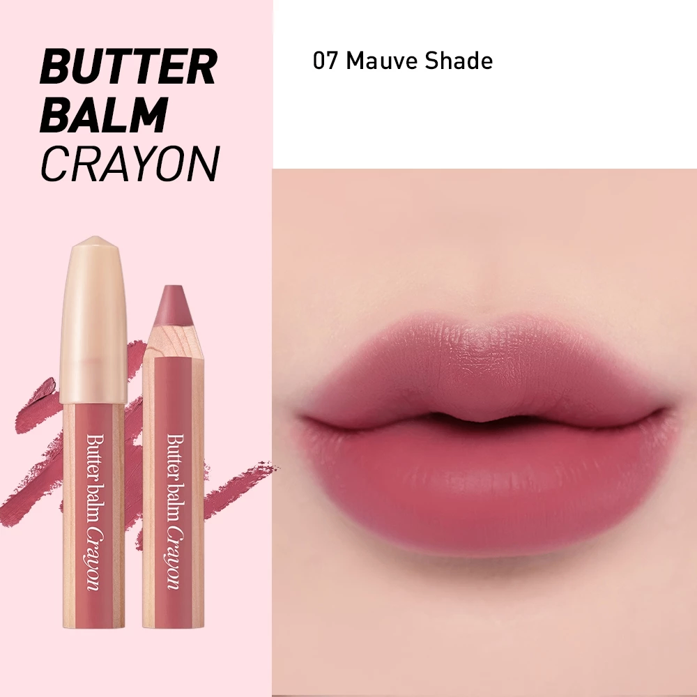 Son bút chì dạng sáp Clio Butter Balm Crayon 3.9g kèm đồ gọt chất nhẹ như bơ