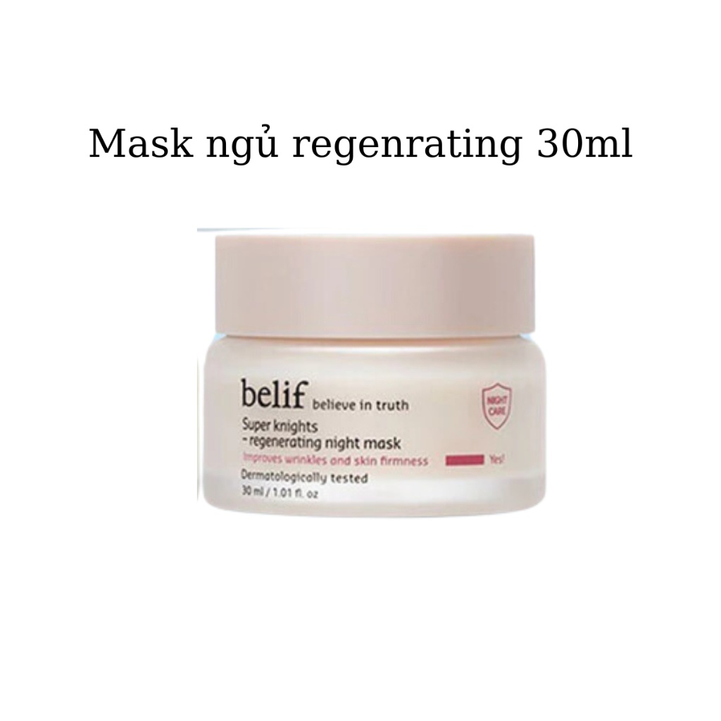 Mặt nạ ngủ belif Regenerating Mask (Hồng) 75ml tái sinh làn da và chống lão hóa