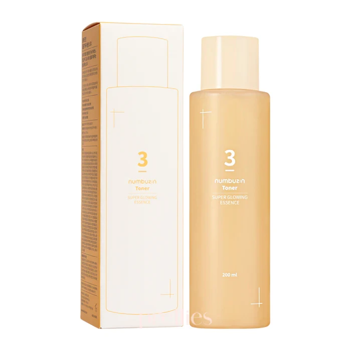 Toner Numbuzin No.3 Super Glowing Essence 200ml căng bóng da kiểm soát dầu nhờn