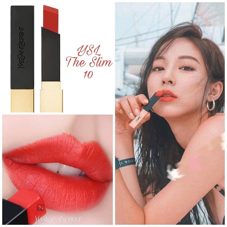 Son thỏi YSL Rouge Pur Couture The Slim 2.2g chất son mịn lì lên màu chuẩn