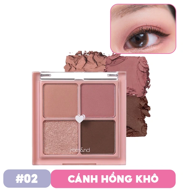 Phấn mắt Romand 4 ô Better Than Eye Pallette 6.5g xinh xắn, nhỏ gọn nhưng cầm chắc tay