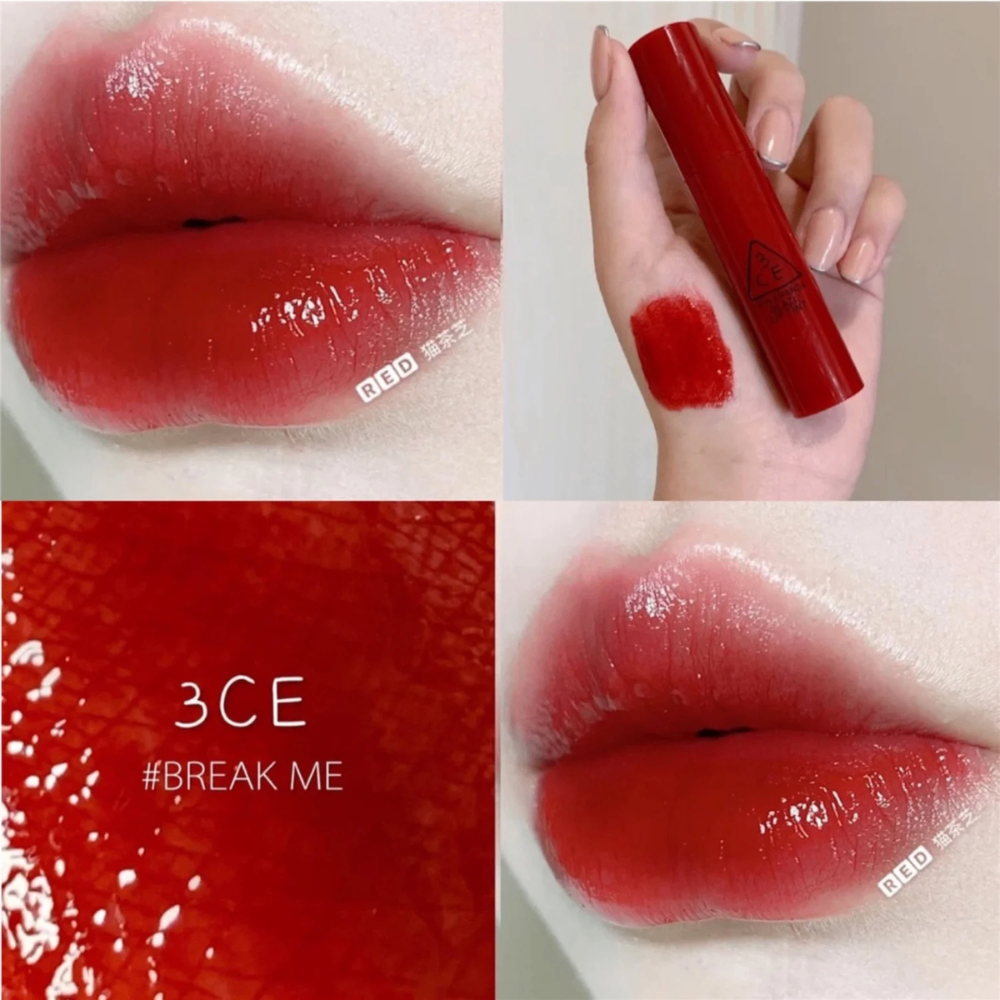 Son kem 3CE Glaze Lip Tint 3g độ che phủ tốt dưỡng môi mềm mại