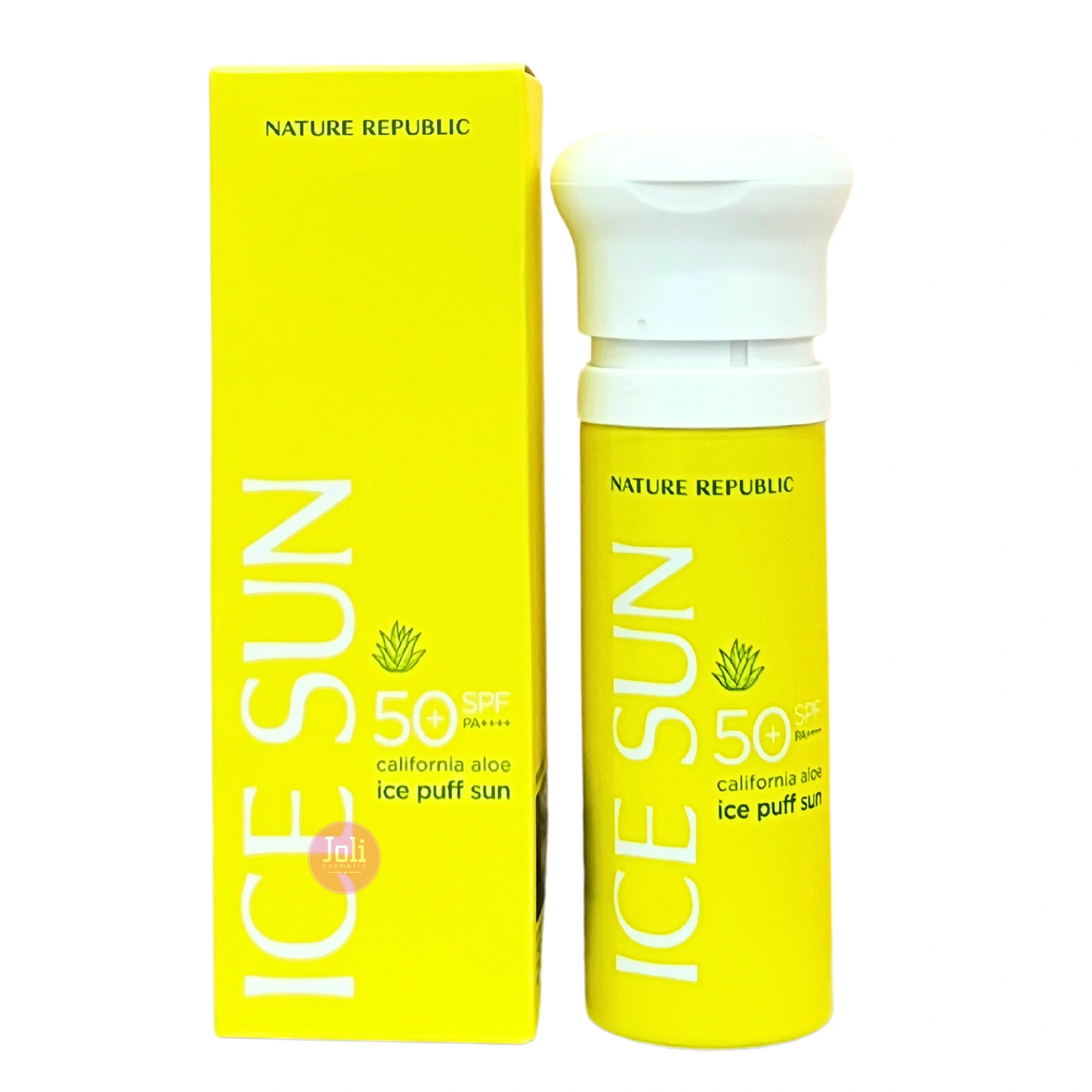 Chống nắng dạng cushion Nature Republic Ice Sun SPF 50+ PA++++ 100ml nâng tone da ngăn ngừa cháy nắng