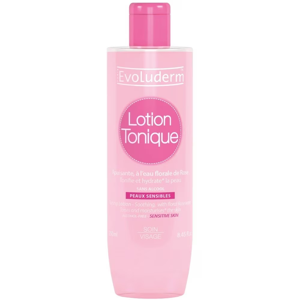 Nước hoa hồng Evoluderm Toning Lotion For Sensitive Skin 250/500ml dành cho da khô và nhạy cảm