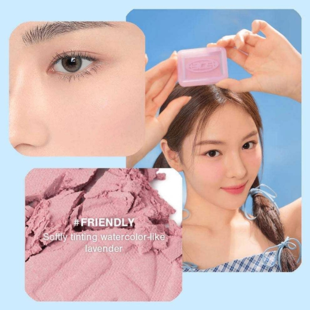 Phấn má hồng 3CE New Take Face Blusher chất phấn mịn lì lên màu chuẩn xác tự nhiên