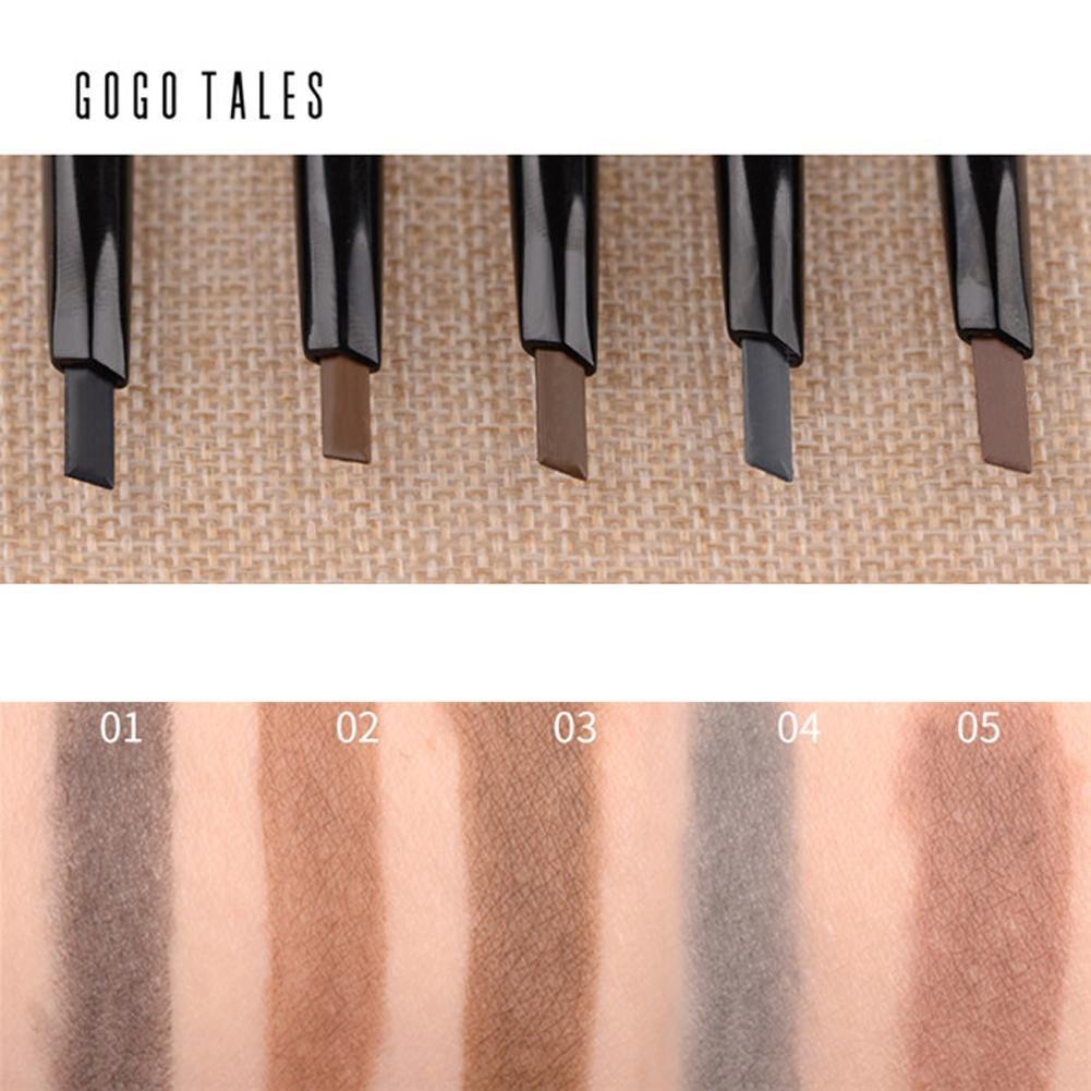 Chì kẻ mày GOGO TALES My Eye Brow Pencel 0.1g thiết kế 2 đầu tiện lợi lên màu chuẩn