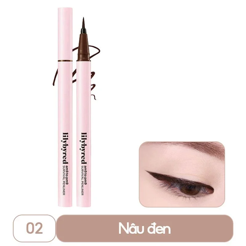 Kẻ mắt nước chống trôi Lilybyred AM9 To PM9 Survival PenLiner 0.6g chống trôi đường nét nhỏ và thanh mảnh