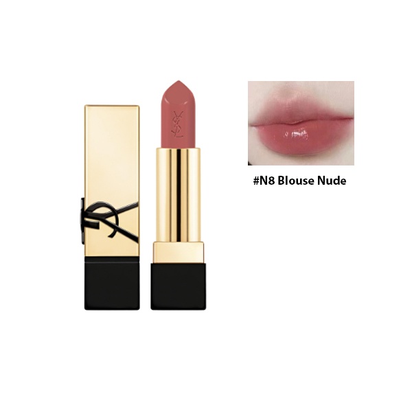Son thỏi YSL Rouge Pur Couture 1.3g chất son lì satin vừa đủ độ mịn mượt
