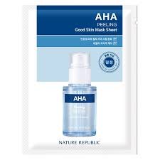 Mặt nạ giấy Nature Republic AHA/ TEA TREE Peeling Good Skin Mask Sheet 24ml dưỡng sáng, đều màu da và ngăn ngừa mụn