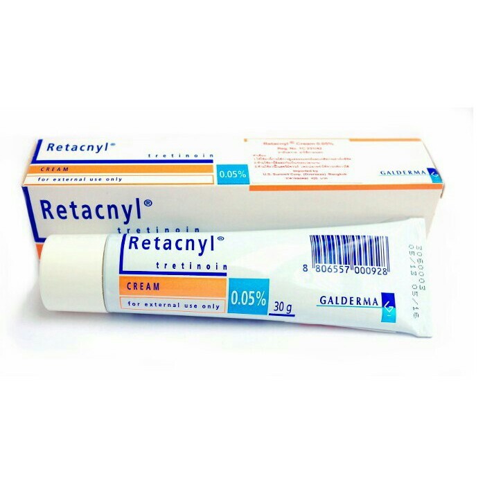 Kem Retacnyl Tretinoin 0.025%/0.05% 30g giảm mụn trứng cá, cải thiện lão hóa da