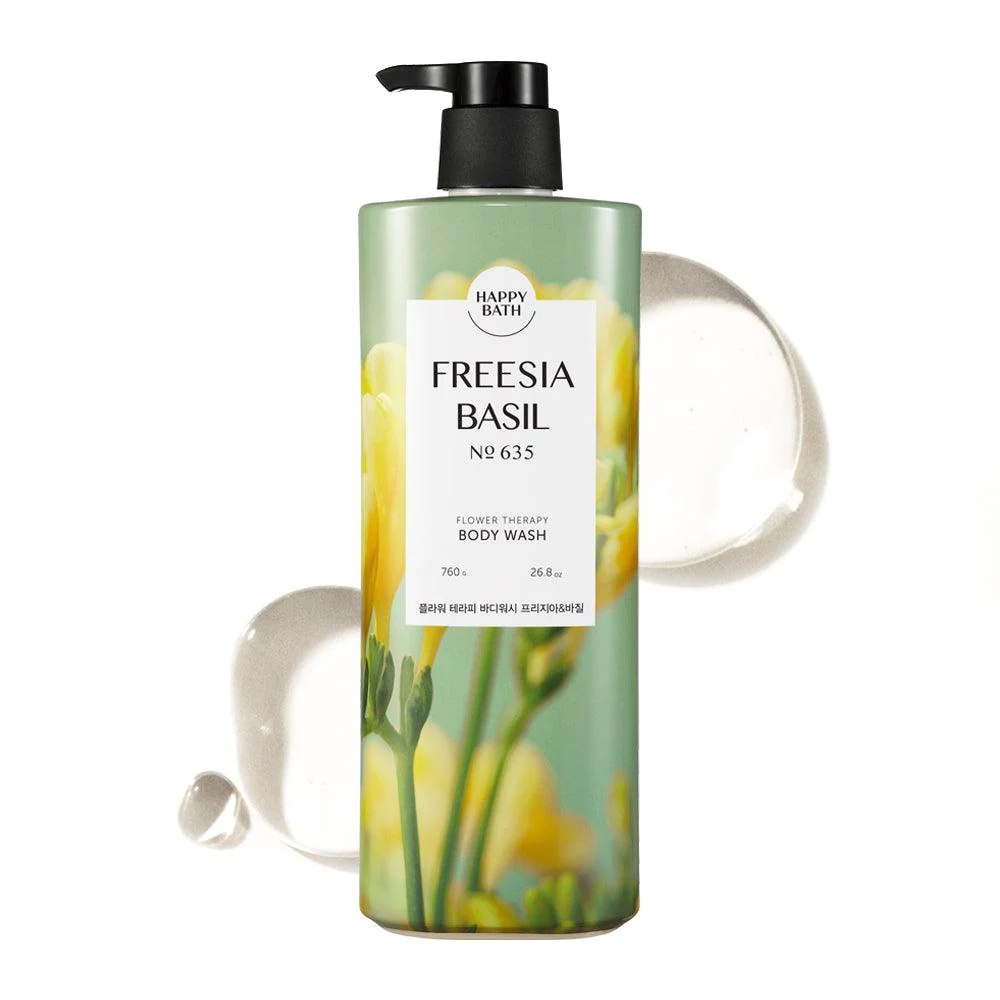 Sữa tắm Happy Bath Flower Therapy No.125/No.635 760g nhiều dưỡng chất mùi thơm quyến rũ